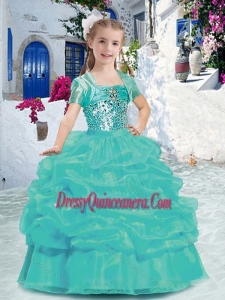 Wonderful Spaghetti Straps Mini Quinceanera Dresses with Beading and Bubles