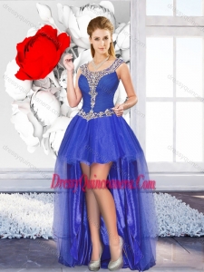 Beautiful High Low Dama Dresses with Beading for Graduation