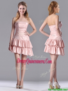 Low Price Ruffled Layers ShortDama Dress in Asymmetrical