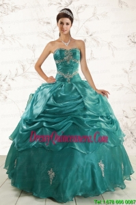 2015 Exclusive Ball Gown Sweet 16 Dresses with Appliques
