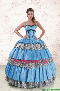 Fast Delivery Sweetheart Ball Gown Beading Quinceanera Dresses for 2015