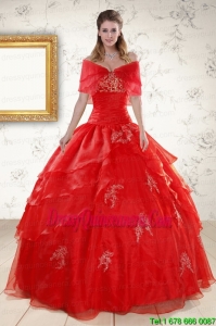 Luxurious Strapless Quinceanera Dresses with Appliques