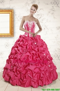 2015 New Style Ball Gown Sweetheart Quinceanera Dresses with Appliques