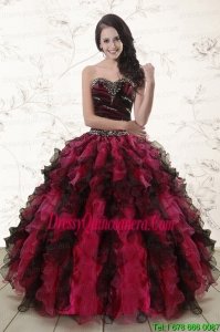 New Style Multi Color 2015 Quinceanera Dresses with Sweetheart