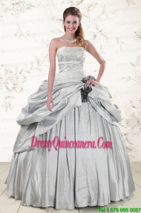 2015 Vintage Quinceanera Dresses with Strapless