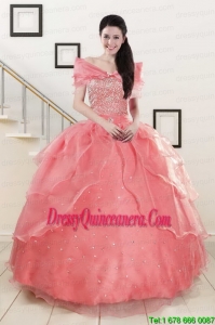 Vintage Beaded Ball Gown Sweetheart Quinceanera Dresses