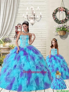 2015 New Arrival Multi Color Dress for Princesita with Beading and Ruffles