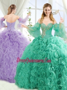 Exquisite Beaded Big Puffy Classic Quinceanera Dresses with Brush Train