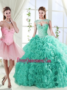 Elegant Beaded and Applique Unique Sweet 16 Dresses in Rolling Flower