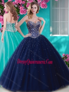 Artistic Big Puffy Tulle Sweet 16 Dress with Beading and Rhinestone