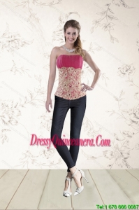 Perfect Beading Corset in Hot Pink