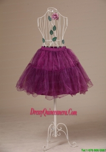 Hot Selling Fushsia Mini Length Petticoat