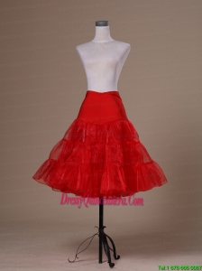 Hot Selling Red Organza Mini Length Petticoat