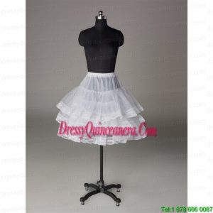 Custom Made Organza Mini Length Prom Petticoat with Lace