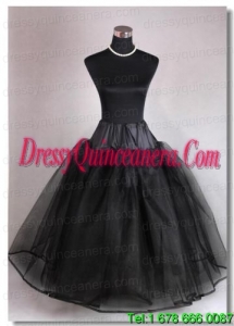 High End Organza Ball Gown Floor Length Black Petticoat