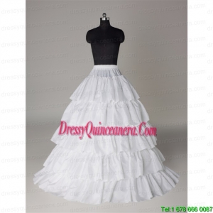 Hot Sell Organza A Line Floor Length Petticoat in White