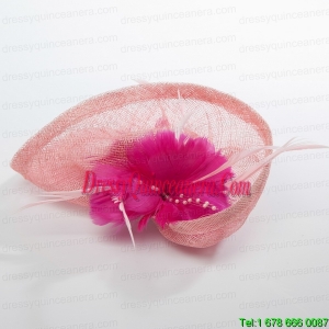 2014 Feather Tulle Red Hair Ornament for Women