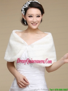Faux Fur Open Front Shawls for Wedding Party