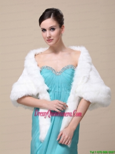 Faux Fur Wraps For Wedding Party and Other Occasion With Open Front