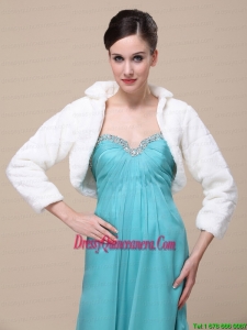 Elegant Special Occasion Wedding / Bridal Jacket With Long-Sleeves