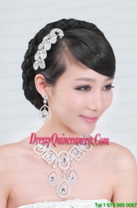 Rhinestone Dignified Necklace And Tiara