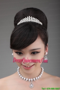 Together with Rhinestone Pearl and Alloy in Necklace and Tiara