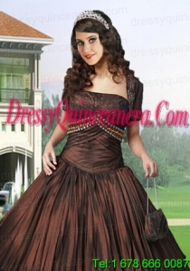Gorgeous Special Occasion Quinceanera Jacket with Ruching and Embroidery