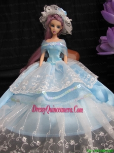 Fashion Handmade Barbie Princess Dress With Sequins Made to Fit the Barbie Doll