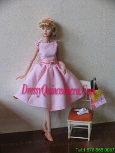 New Fashion Princess Pink Dress Gown for Barbie Doll