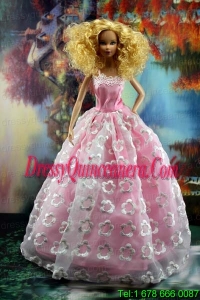 New Embroidery and A-line For Barbie Doll Dress