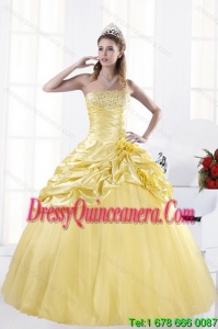 Exclusive Strapless Beading Quinceanera Dresses for 2015