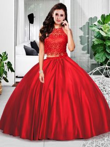 Beautiful Wine Red Sleeveless Taffeta Zipper 15 Quinceanera Dress for Military Ball and Sweet 16 and Quinceanera