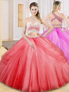 Excellent Sleeveless Beading and Ruching and Pick Ups Criss Cross Quinceanera Gown