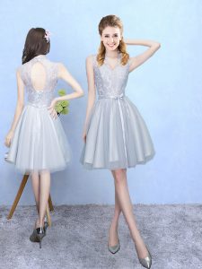 Sleeveless Lace Lace Up Quinceanera Court Dresses