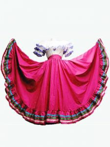 Hot Pink Taffeta Lace Up 15th Birthday Dress Short Sleeves Floor Length Ruffled Layers