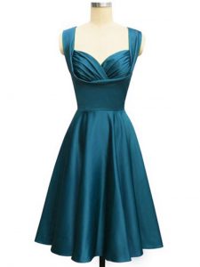 Charming Teal Straps Lace Up Ruching Quinceanera Court Dresses Sleeveless