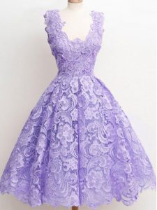Inexpensive Lavender Dama Dress for Quinceanera Prom and Party and Wedding Party with Lace Straps Sleeveless Zipper