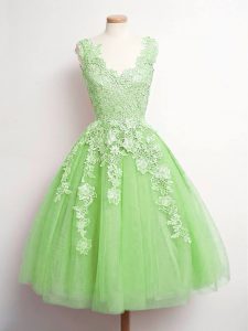 Sleeveless Lace Lace Up Quinceanera Dama Dress