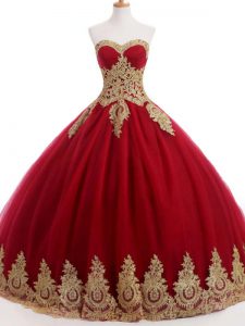 Wine Red Organza and Taffeta and Chiffon Lace Up Sweet 16 Dress Sleeveless Floor Length Ruffles and Sequins