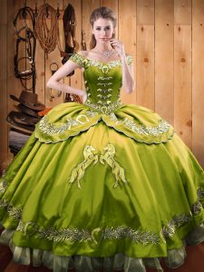 Fashionable Sleeveless Beading and Embroidery Lace Up Vestidos de Quinceanera