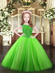 Discount Floor Length Ball Gowns Sleeveless Pageant Dress Toddler Zipper