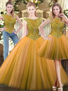 Smart Floor Length Zipper Sweet 16 Dress Olive Green for Military Ball and Sweet 16 and Quinceanera with Beading