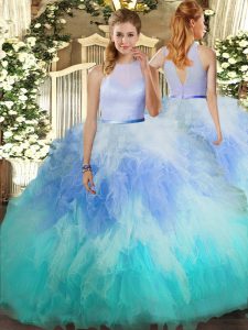Best Selling Floor Length Ball Gowns Sleeveless Multi-color Sweet 16 Dresses Backless