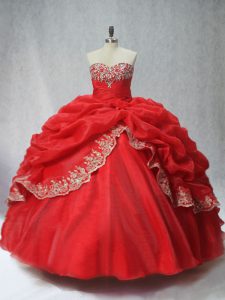 Shining Sleeveless Lace Up Floor Length Appliques and Pick Ups Quinceanera Gown