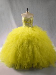 Ball Gowns Sweet 16 Quinceanera Dress Green Sweetheart Tulle Sleeveless Floor Length Lace Up