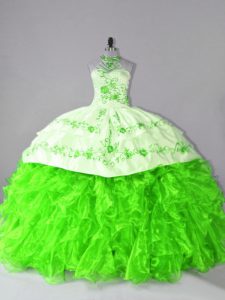 Sexy Ball Gowns Sleeveless Sweet 16 Quinceanera Dress Court Train Lace Up