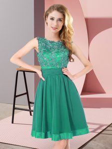 Glorious Sleeveless Beading and Appliques Backless Dama Dress for Quinceanera