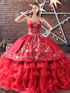 Enchanting Embroidery and Ruffled Layers Quinceanera Dress