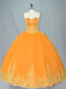 Simple Gold Vestidos de Quinceanera Sweet 16 and Quinceanera with Beading Sweetheart Sleeveless Lace Up
