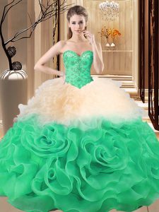 Pretty Floor Length Ball Gowns Sleeveless Multi-color Ball Gown Prom Dress Lace Up